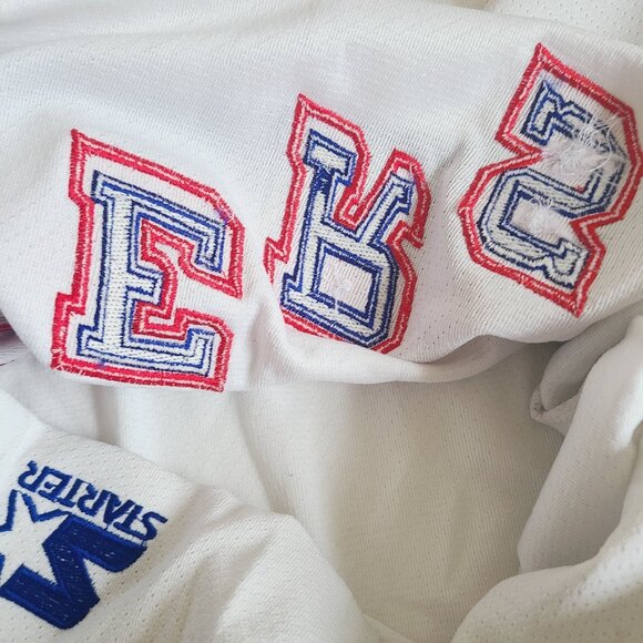 Vtg 90's Starter New York Rangers Jersey Authentic Center Ice Fight Strap NHL - Picture 10 of 16